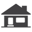 Graphic icon of house