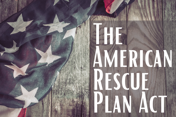 The American Rescue Plan Act photo of American flag