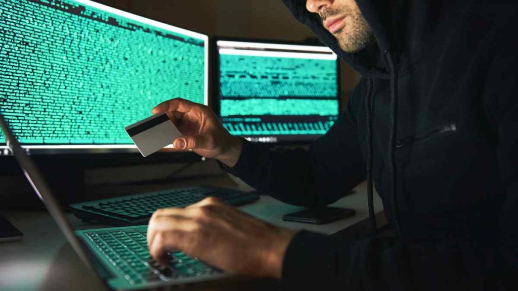 Man attempting social engineering cyber attacks